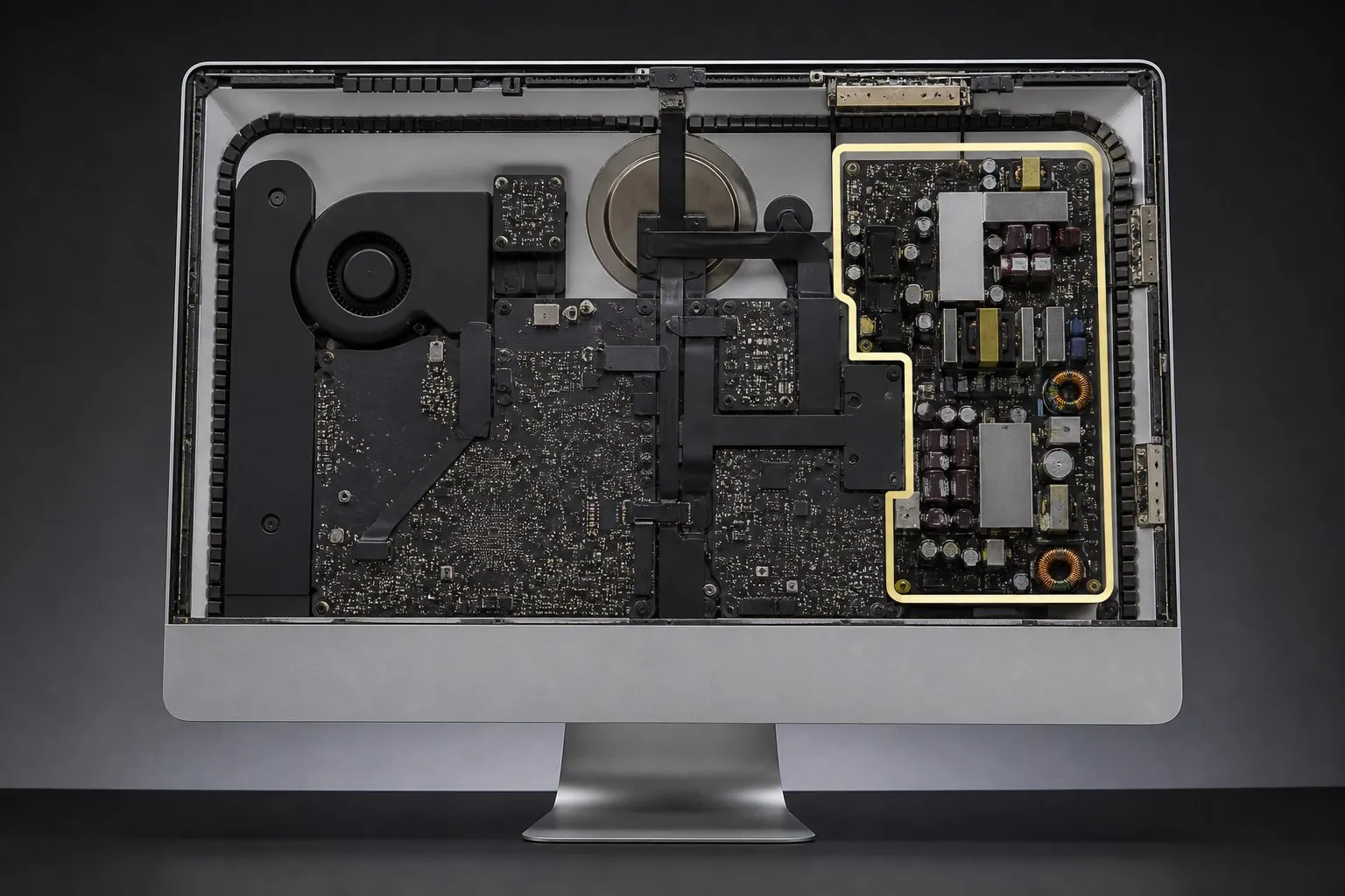 Схема питания внутри iMac