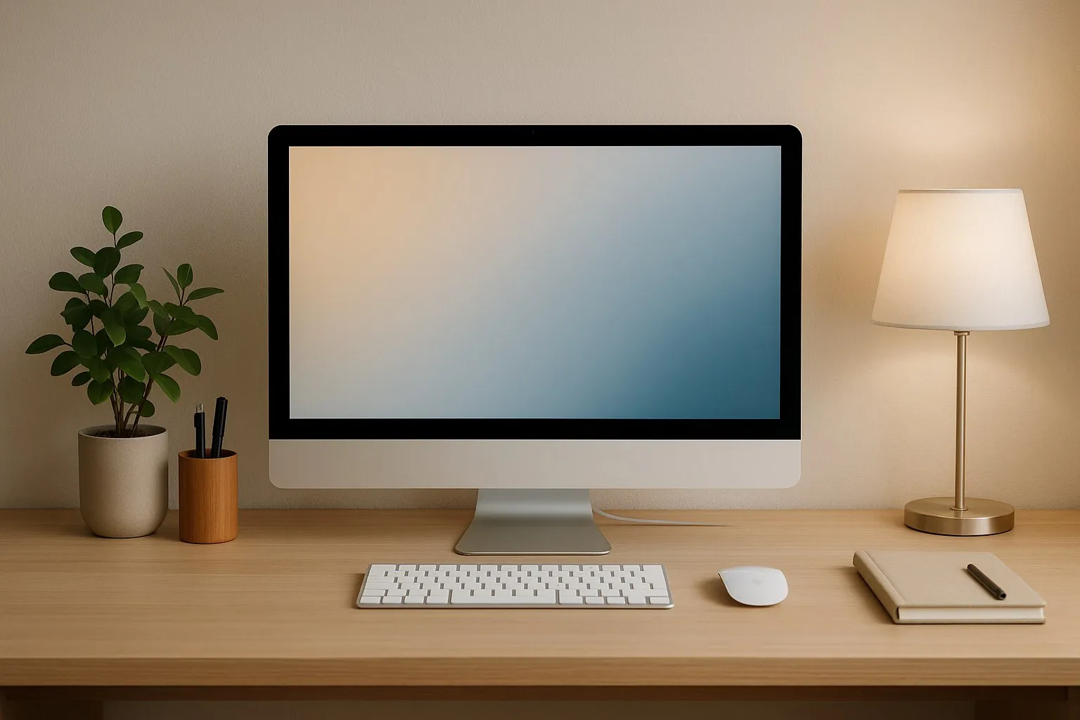 Правильное размещение iMac на рабочем месте