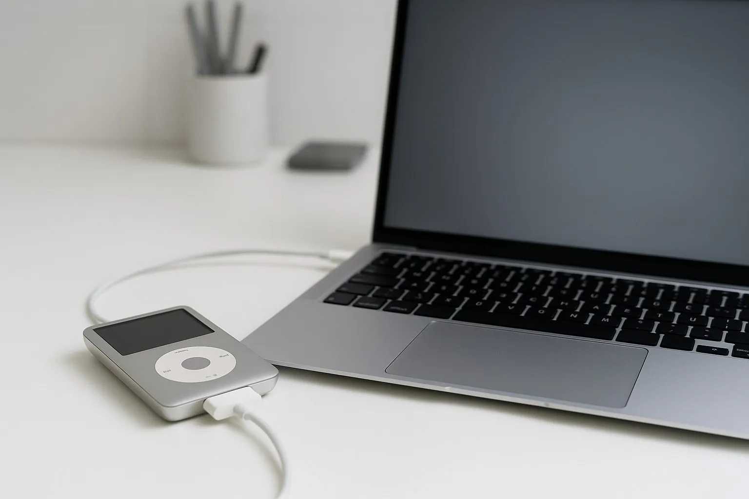 Подключение iPod к компьютеру для проверки