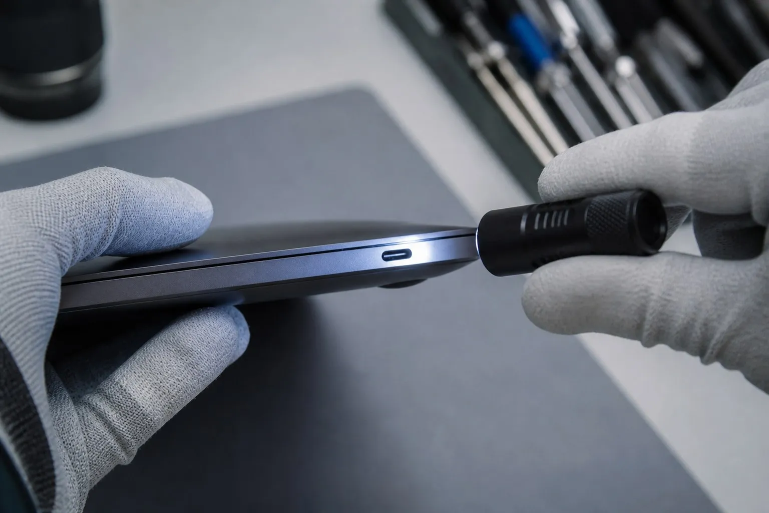 Проверка USB-C порта MacBook