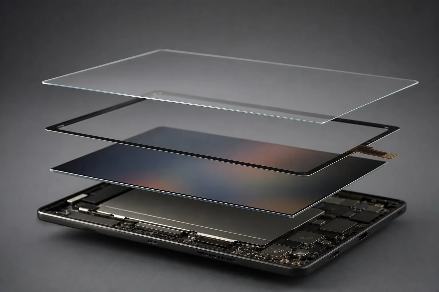 Слои экрана iPad