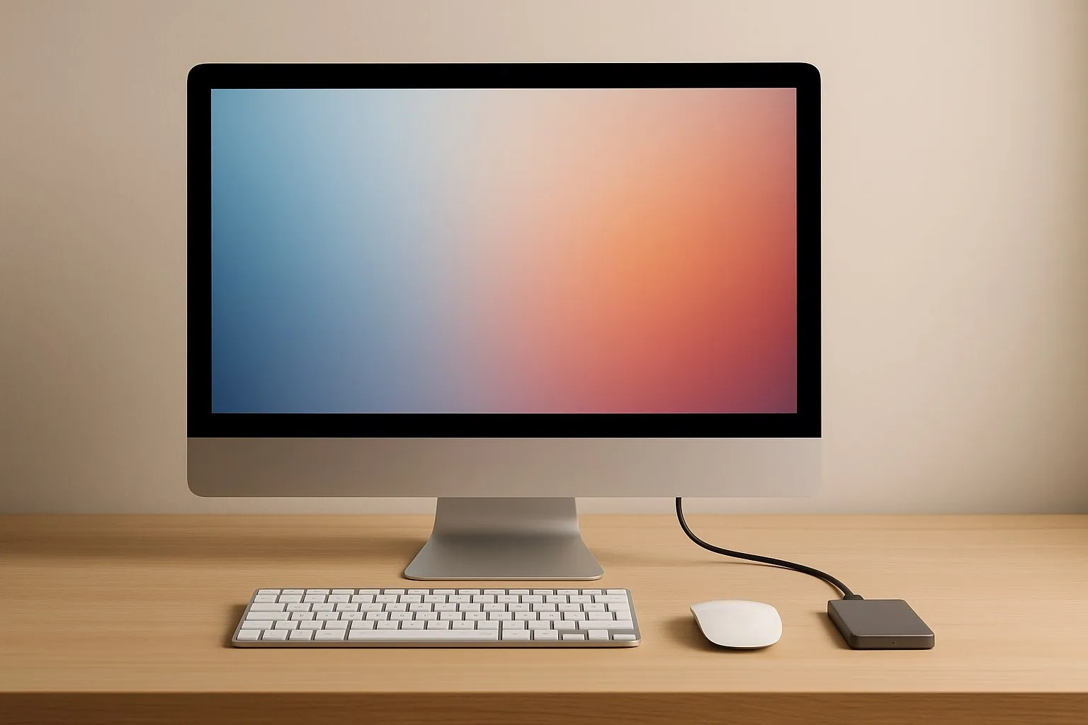 Внешний SSD, подключенный к iMac