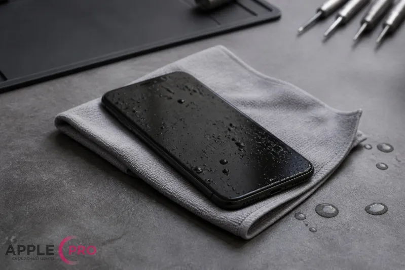 iPhone упал в воду