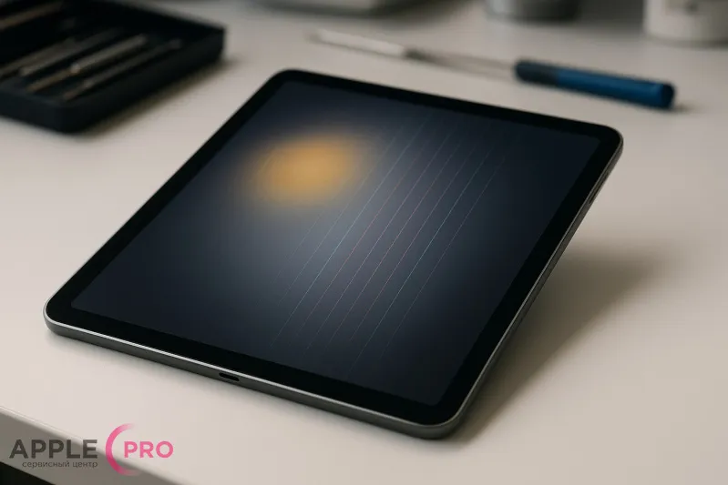 Экран iPad с желтым пятном или полосами: можно ли обойтись без замены дисплея