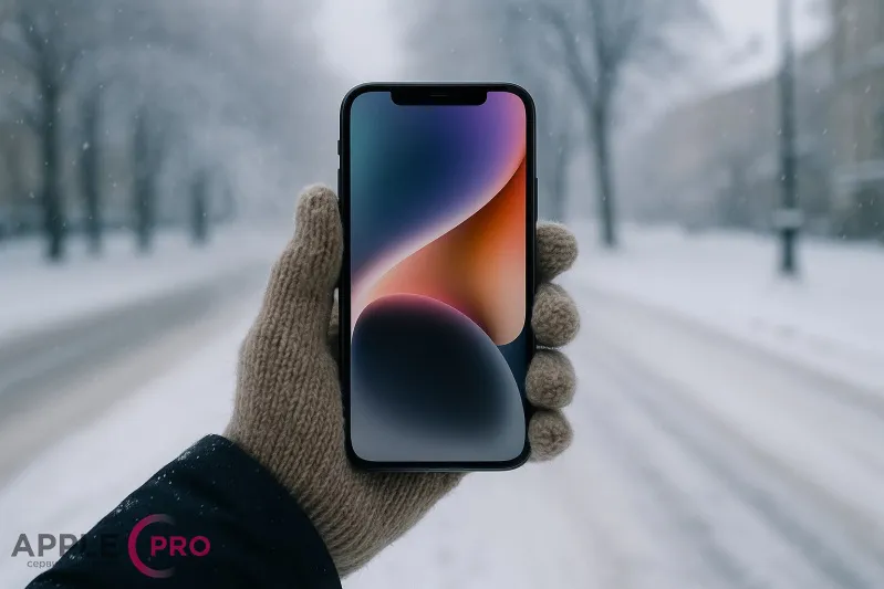 iPhone зимой быстро выключается на улице