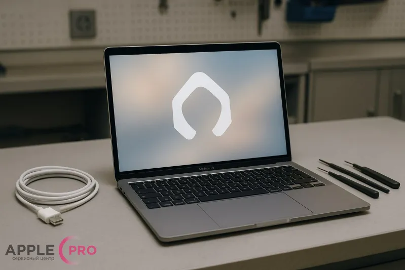 MacBook не загружается или зависает на логотипе Apple