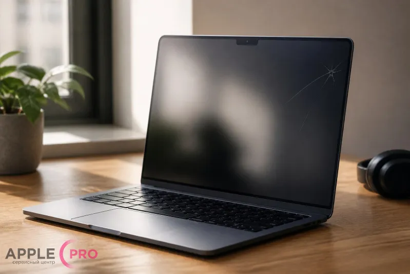 MacBook Air M2 2022 треснул экран