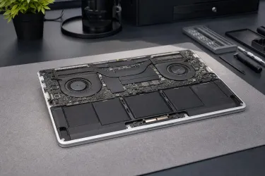 Чистка MacBook от пыли