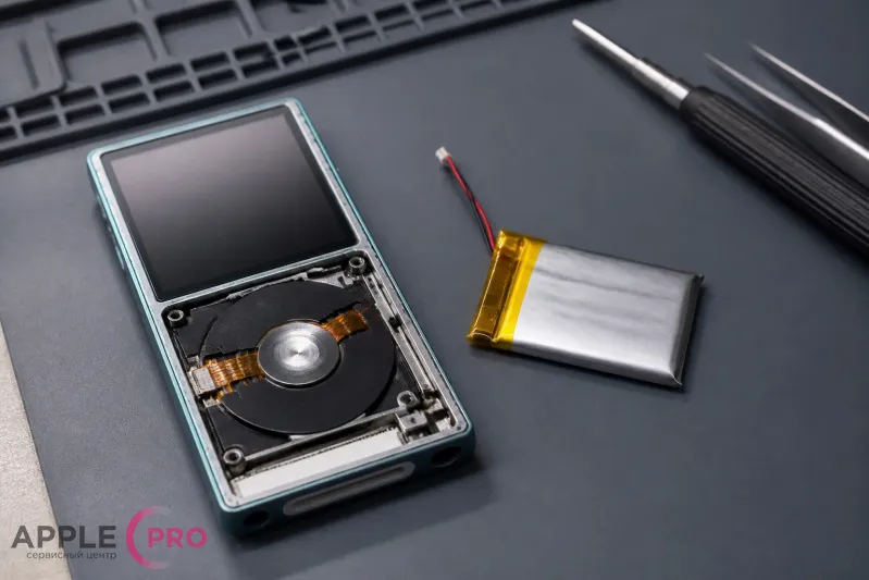 iPod не включается или быстро садится