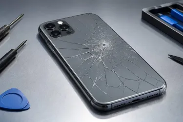 Заднее стекло iPhone треснуло