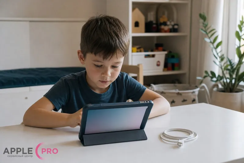 Как продлить ресурс батареи iPad, если ребенок учится и играет каждый...