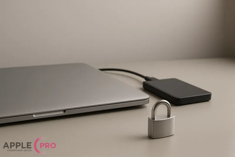 Безопасность данных на MacBook в сервисе
