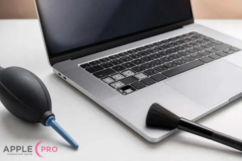 Клавиши MacBook залипают или не нажимаются