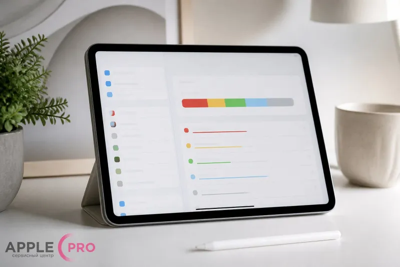 iPad пишет «нет места», хотя фото удалены