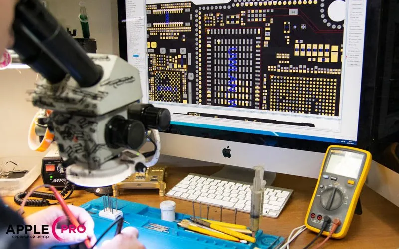 Прозвон контактных площадок и поиск обрывов цепей