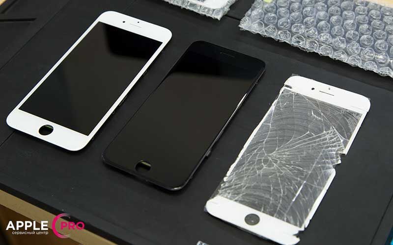 Как поменять разбитое стекло экрана iPhone?