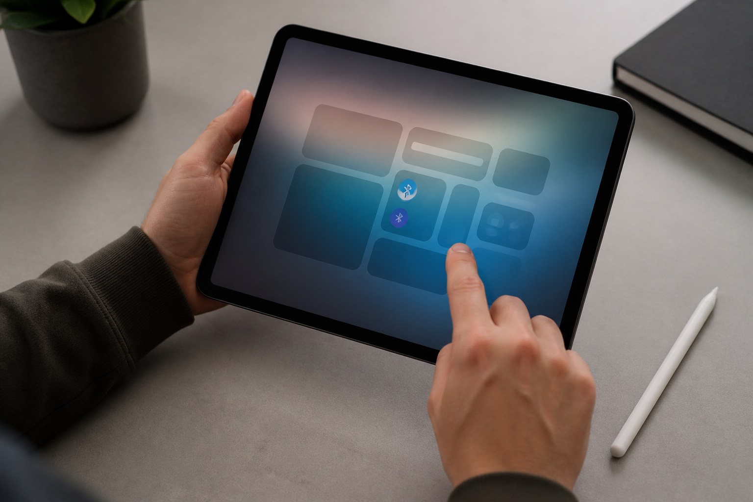 Проверка подключения Apple Pencil к iPad