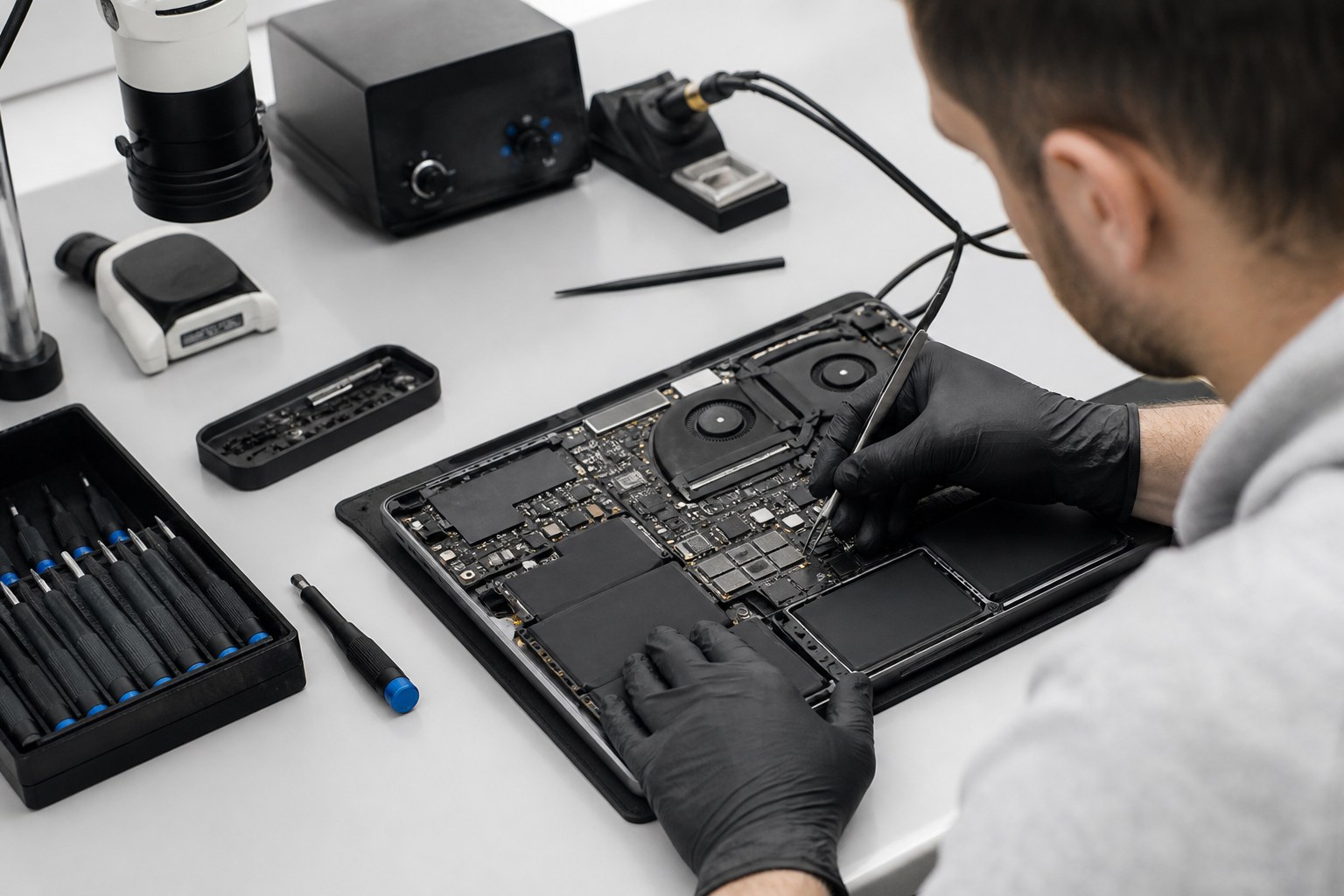 Диагностика беспроводного модуля MacBook