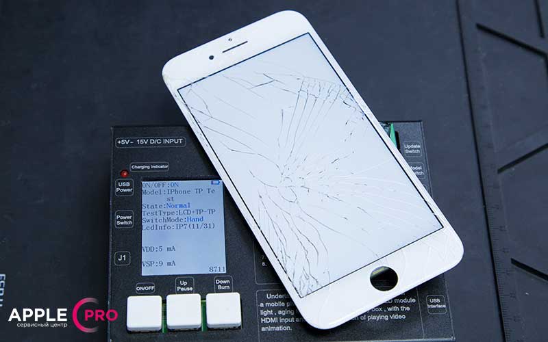 диагностика разбитого экрана iPhone - фото 2